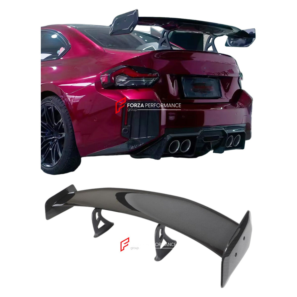 DRY CARBON REAR WING SPOILER for BMW M2 G87 COUPE 2022 - 2024 FORZA PERFORMANCE Custom Fit
Set includes:

Rear Wing Spoiler
Material: Dry Carbon

NOTE: Professional installation is required.

Why “Contact Us for Pricing”?
We don’t display fixed prices because our goal is to offer you the most competitive deal possible. Product costs often decrease over time, and by requesting a quote, you’ll receive our most up-to-date price on market.

SECURED PAYMENT METHODS
PayPal (+4.4% fee)
Visa / Mastercard / American