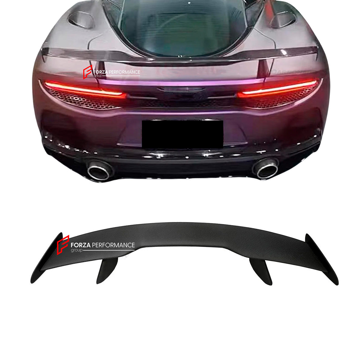 DRY CARBON REAR WING SPOILER for MCLAREN GT 2019 - 2023
Set includes:
Rear Spoiler
Material: Carbon fiber
NOTE: Professional installation is required
CONTACT US FOR PRICING