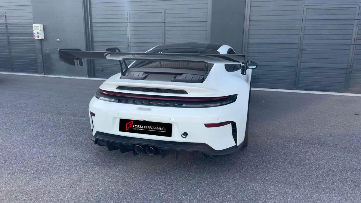 DRY CARBON REAR WING SPOILER for PORSCHE 911 992.1 992.2 2019+
Set includes:

Rear Wing Spoiler
Material: Dry Carbon

NOTE: Professional installation is required.
