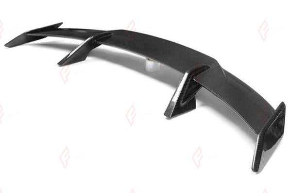 DRY CARBON REAR WING SPOILER MP STYLE for BMW M3 G80 2021+
Set includes:

Rear Wing Spoiler
Material: Dry Carbon

NOTE: Installs with screws. Add-on type - installs over the original part. Professional installation is required.