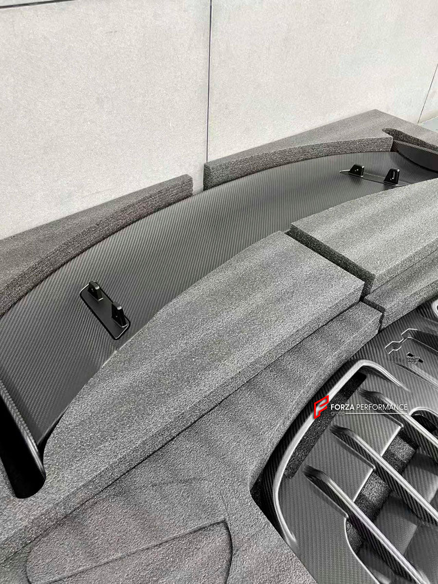 DRY CARBON REAR WING SPOILER with ENGINE LID for PORSCHE 911 992.2 CARRERA 2025+ upgrade to GT3

Set includes:

Rear Wing Spoiler

Rear Duck Spoiler
Engine Lid

Material: Dry Carbon

NOTE: Engine Lid is required for Spoiler to be installed. Professional installation is required

CONTACT US FOR PRICING
