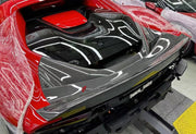 DRY CARBON REPLACEMENT BODY KIT for FERRARI 296 GTS GTB

Set includes:
Front Lip
Side Skirts
Side Air Inlet Trims
Ducktail Spoiler
Rear Diffuser
Material: Dry Carbon

NOTE: Professional installation is required.