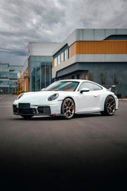 DRY CARBON REPLACEMENT BODY KIT for PORSCHE 911 992.2 CARRERA COUPE S T 4S 2024+ Forza Performance Custom fit

Set includes:
Front Lip
Front Bumper Air Vent Trim
Rear Diffuser

Material: Dry Carbon

NOTE: Only fits models with SportDesign Package. Professional installation is required.