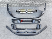 DRY CARBON REPLACEMENT BODY KIT for PORSCHE 911 992.2 CARRERA COUPE S T 4S 2024+ Forza Performance Custom fit

Set includes:
Front Lip
Front Bumper Air Vent Trim
Rear Diffuser
Exhaust System

Material: Dry Carbon

NOTE: Professional installation is required.