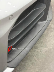 DRY CARBON REPLACEMENT BODY KIT for PORSCHE 911 992.2 CARRERA COUPE S T 4S 2024+ Forza Performance Custom fit

Set includes:
Front Lip
Front Bumper Air Vent Trim
Rear Diffuser
Exhaust System

Material: Dry Carbon

NOTE: Professional installation is required.