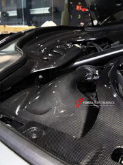 DRY CARBON REPLACEMENT ENGINE BAY KIT for FERRARI GTC4LUSSO 2016 - 2020
Set includes:

Engine Bay Side Panels
Engine Bay Center Cover
Air Box Intake Covers
Material: Dry Carbon

NOTE: Professional installation is required.