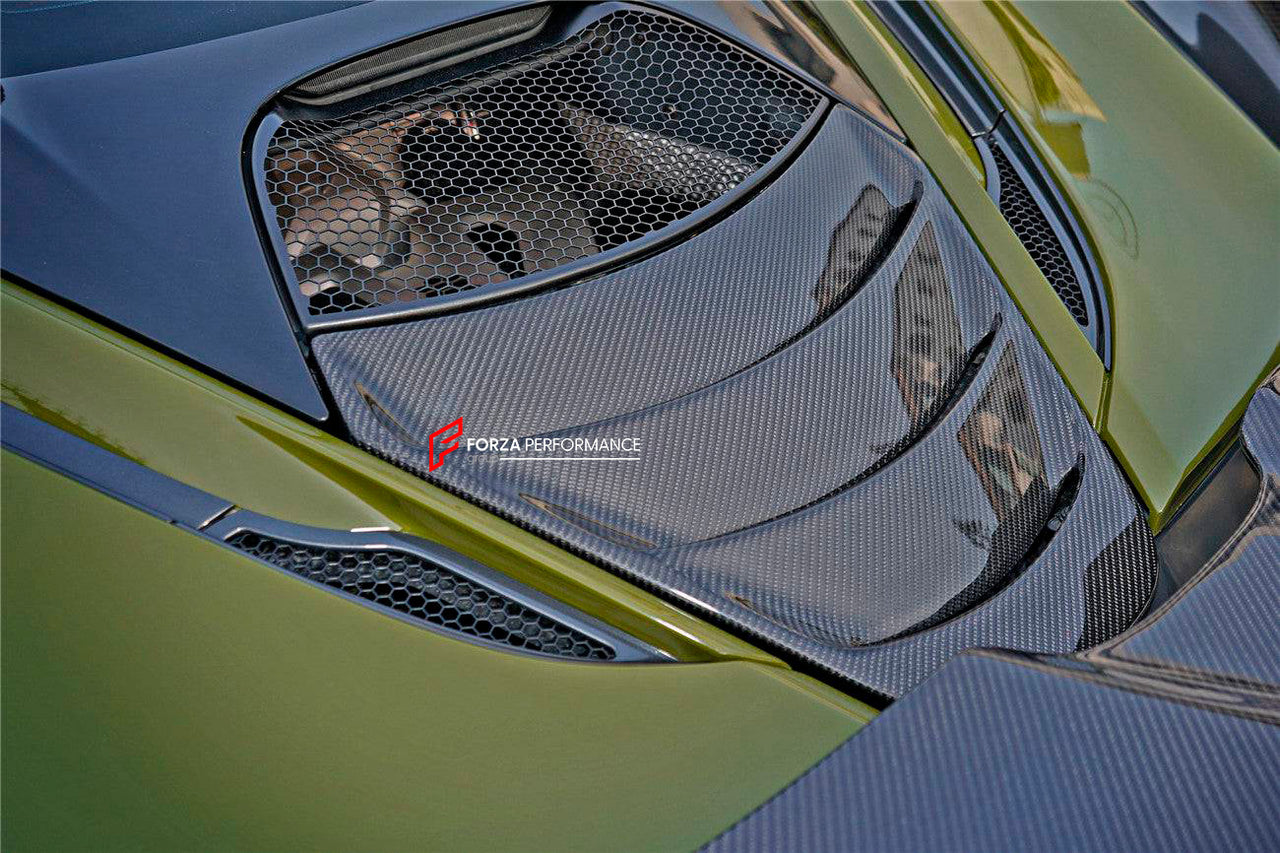 DRY CARBON REPLACEMENT ENGINE COVER for MCLAREN 720S COUPE 2017 - 2023

Set includes:

Engine Cover

Material: Carbon Fiber

Note: Professional installation is required