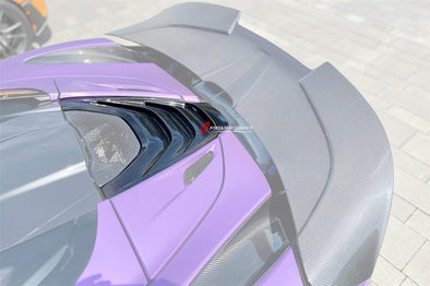 DRY CARBON REPLACEMENT ENGINE COVER for MCLAREN 720S SPYDER 2018 - 2023

Set includes:

Engine Cover

Material: Carbon Fiber

Note: Professional installation is required
