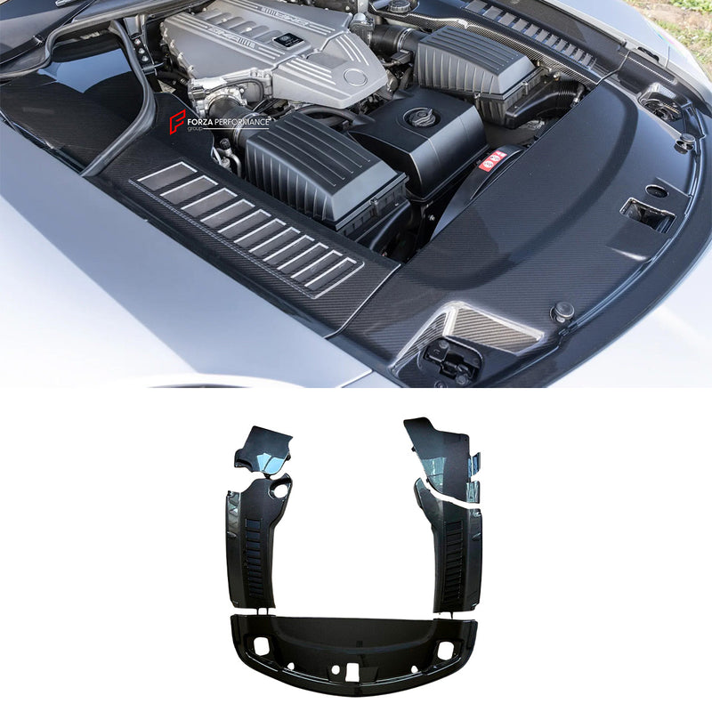 DRY CARBON REPLACEMENT ENGINE COVER for MERCEDES BENZ SLS AMG W197 2010 - 2015