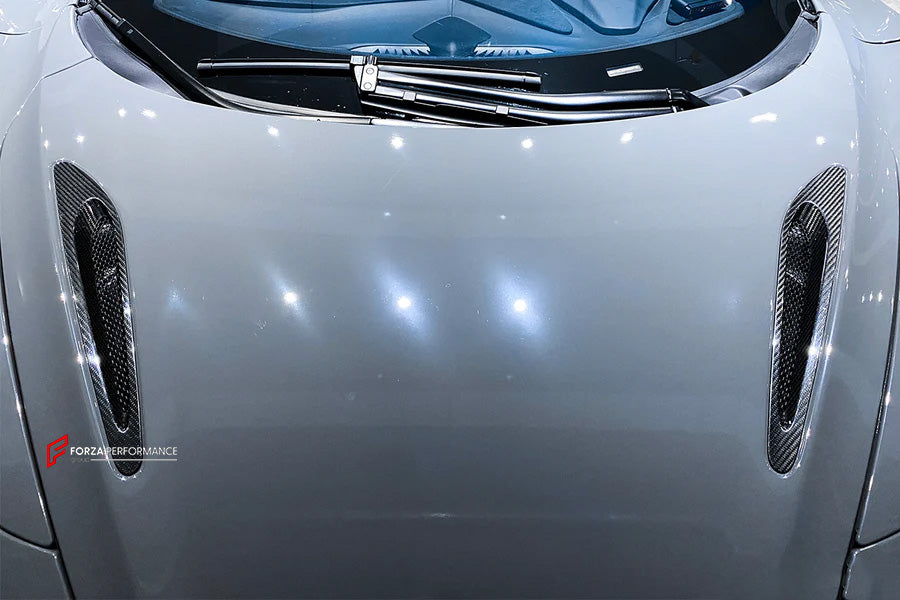 DRY CARBON REPLACEMENT HOOD BONNET AIR VENTS SCOOP for MCLAREN 720S 2017 - 2023

Set includes:

Air Vents

Material: Carbon Fiber

NOTE: Professional installation is required

CONTACT US FOR PRICING