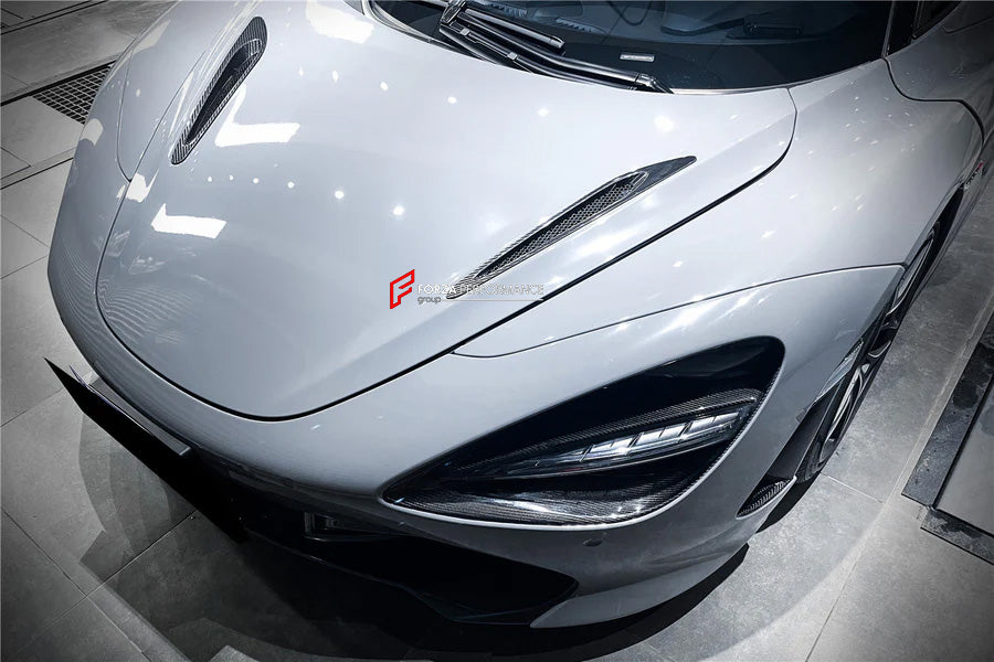 DRY CARBON REPLACEMENT HOOD BONNET AIR VENTS SCOOP for MCLAREN 720S 2017 - 2023

Set includes:

Air Vents

Material: Carbon Fiber

NOTE: Professional installation is required