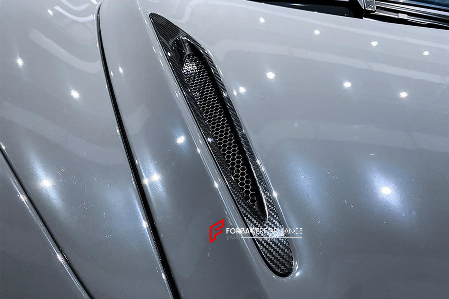 DRY CARBON REPLACEMENT HOOD BONNET AIR VENTS SCOOP for MCLAREN 720S 2017 - 2023

Set includes:

Air Vents

Material: Carbon Fiber

NOTE: Professional installation is required