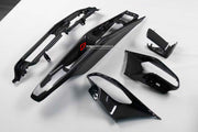 DRY CARBON REPLACEMENT INTERIOR KIT for FERRARI 296 GTS GTB

Set includes:

Dashboard Trims

Air Vent Trims
Central Console Trim

Material: Dry Carbon