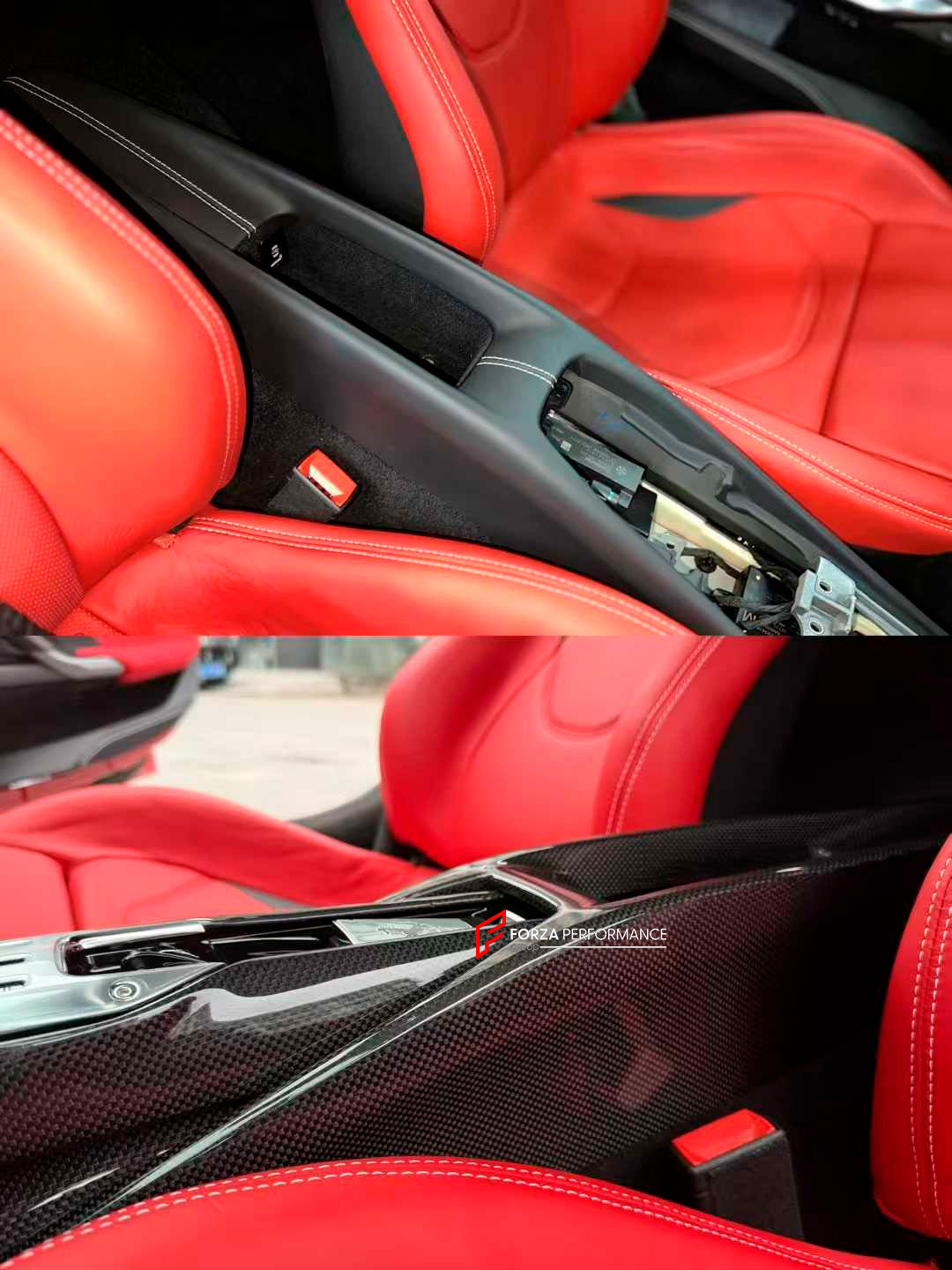 DRY CARBON REPLACEMENT INTERIOR KIT for FERRARI 296 GTS GTB

Set includes:

Dashboard Trims

Air Vent Trims
Central Console Trim

Material: Dry Carbon