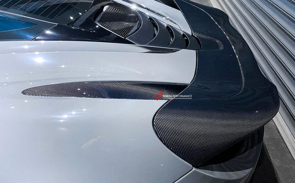 DRY CARBON REPLACEMENT REAR AIR INTAKE SIDEWALL for MCLAREN 720S 2017 - 2023

Set includes:

Rear Air Intake Sidewall

Material: Carbon Fiber

NOTE: Professional installation is required