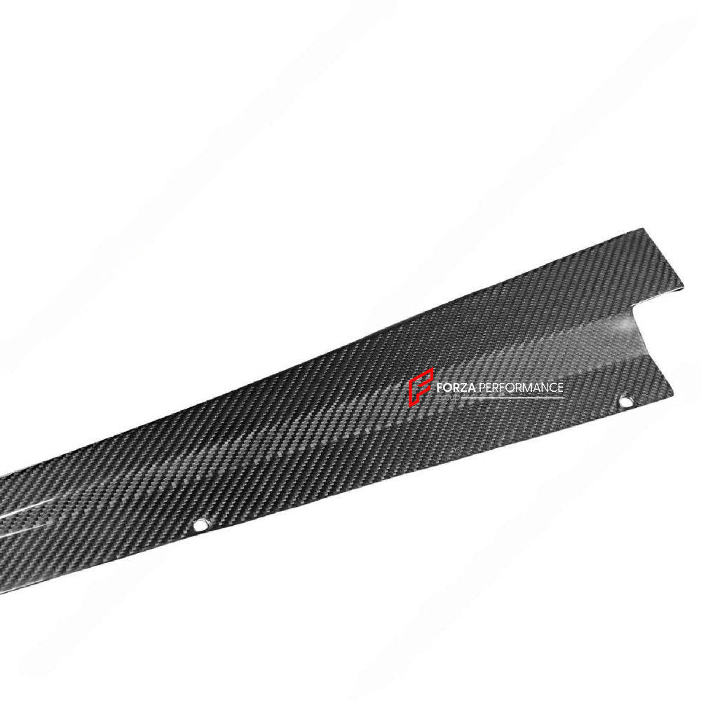 DRY CARBON REPLACEMENT REAR QUARTER ROCKER PANEL SIDE SKIRTS for MCLAREN 720S 2017 - 2023

Set includes:

Rear Quarter Rocker Panel Side Skirts

Material: Carbon Fiber

NOTE: Professional installation is required