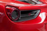 DRY CARBON REPLACEMENT REAR TAIL LIGHT COVERS for FERRARI 488 GTB SPIDER 2015 - 2020

Set includes:

Rear Tail Light Covers

Material: Carbon Fiber

NOTE: Professional installation is required
