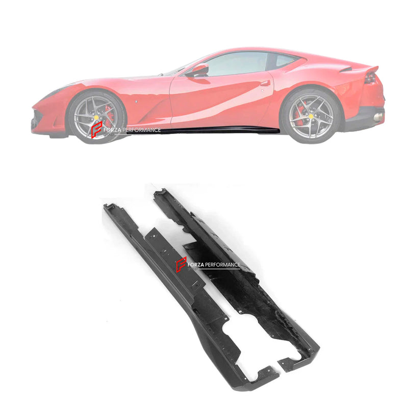 DRY CARBON REPLACEMENT SIDE SKIRTS for FERRARI 812 SUPERFAST