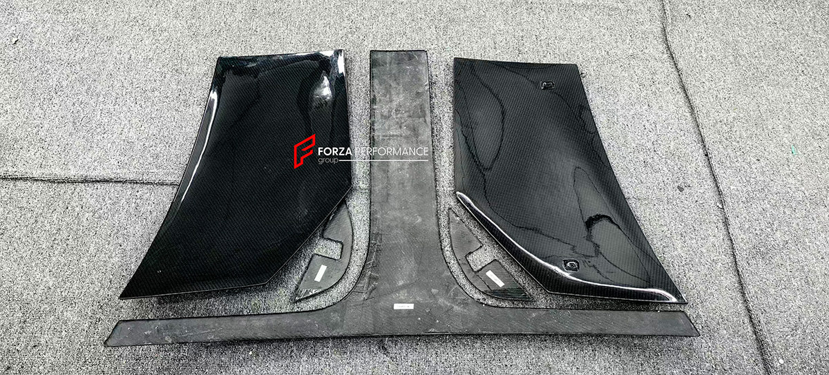 DRY CARBON ROOF COVER for MCLAREN 720S 2017 - 2023

Set includes:

Roof Cover

Material: Carbon Fiber

NOTE: Professional installation is required