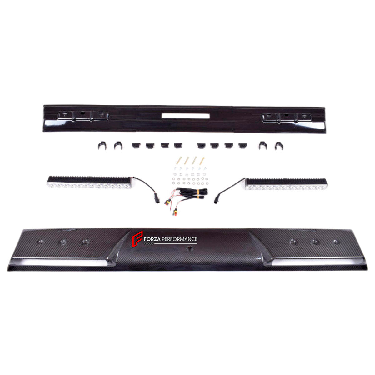 DRY CARBON ROOF LIGHT BAR for MERCEDES-BENZ G-CLASS W463 2008 - 2018

Set includes:
Roof Light Bar

Material: Dry Carbon

NOTE: Professional installation is required.