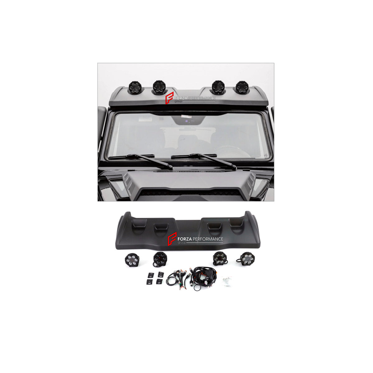 DRY CARBON ROOF LIGHT BAR for MERCEDES-BENZ G-CLASS W463 G55 2008 - 2018 FORZA PERFORMANCE custom fit TI MECH II

Set includes:
Roof Light Bar

Material: Dry Carbon

NOTE: Professional installation is required.