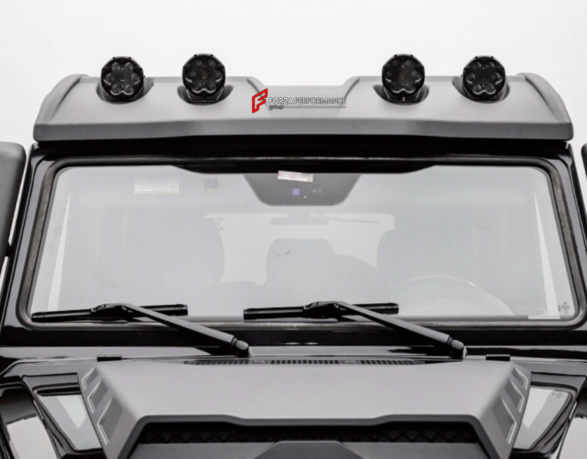 DRY CARBON ROOF LIGHT BAR for MERCEDES-BENZ G-CLASS W463 G55 2008 - 2018 FORZA PERFORMANCE custom fit TI MECH II

Set includes:
Roof Light Bar

Material: Dry Carbon

NOTE: Professional installation is required.