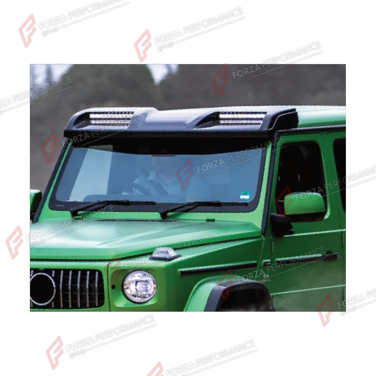 DRY CARBON ROOF LIGHT BAR for MERCEDES-BENZ G-CLASS W464 4X4 2019 - 2024 FORZA PERFORMANCE custom fit Concave Style

Set includes:
Roof Light Bar

Material: Dry Carbon

NOTE: Professional installation is required.