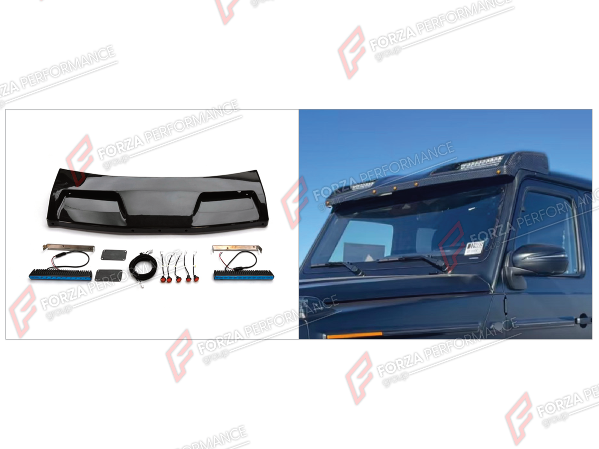 DRY CARBON ROOF LIGHT BAR for MERCEDES-BENZ G-CLASS W464 4X4 2019 - 2024 FORZA PERFORMANCE custom fit Even Concave Style

Set includes:
Roof Light Bar

Material: Dry Carbon

NOTE: Professional installation is required.
