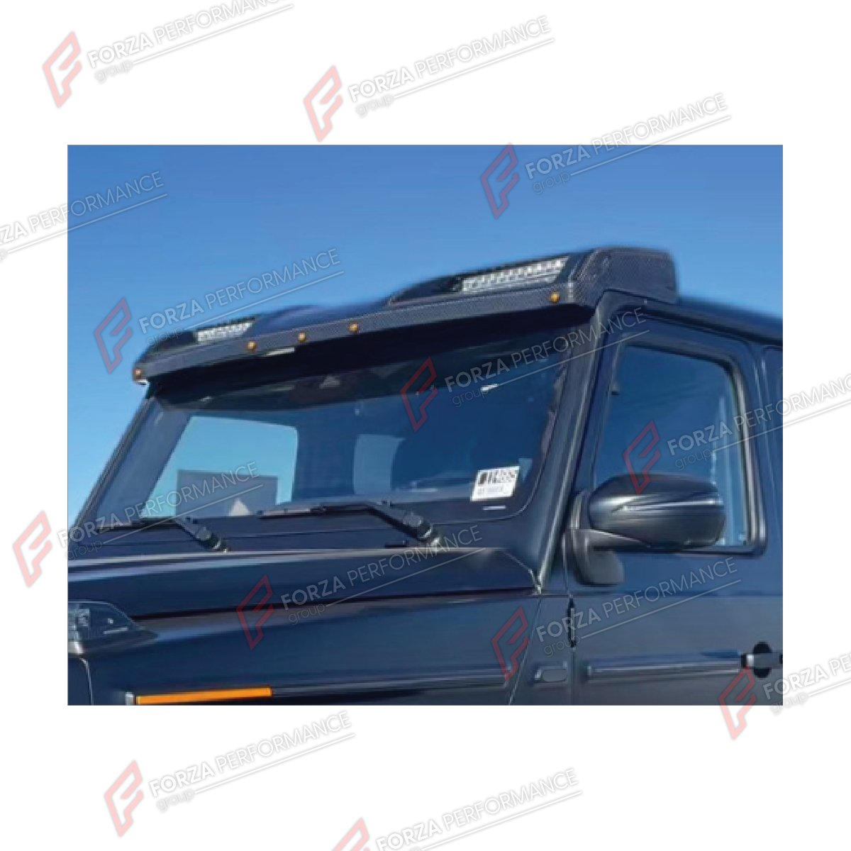 DRY CARBON ROOF LIGHT BAR for MERCEDES-BENZ G-CLASS W464 4X4 2019 - 2024 FORZA PERFORMANCE custom fit Even Concave Style

Set includes:
Roof Light Bar

Material: Dry Carbon

NOTE: Professional installation is required.