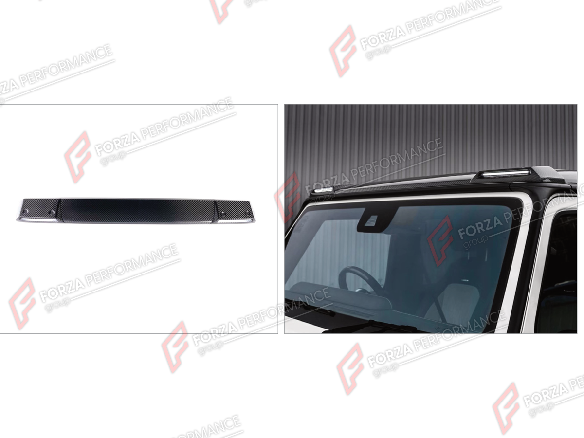 DRY CARBON ROOF LIGHT BAR for MERCEDES-BENZ G-CLASS W464 2019 - 2024 FORZA PERFORMANCE custom fit 6th Generation TOP Style

Set includes:
Roof Light Bar

Material: Dry Carbon

NOTE: Professional installation is required.