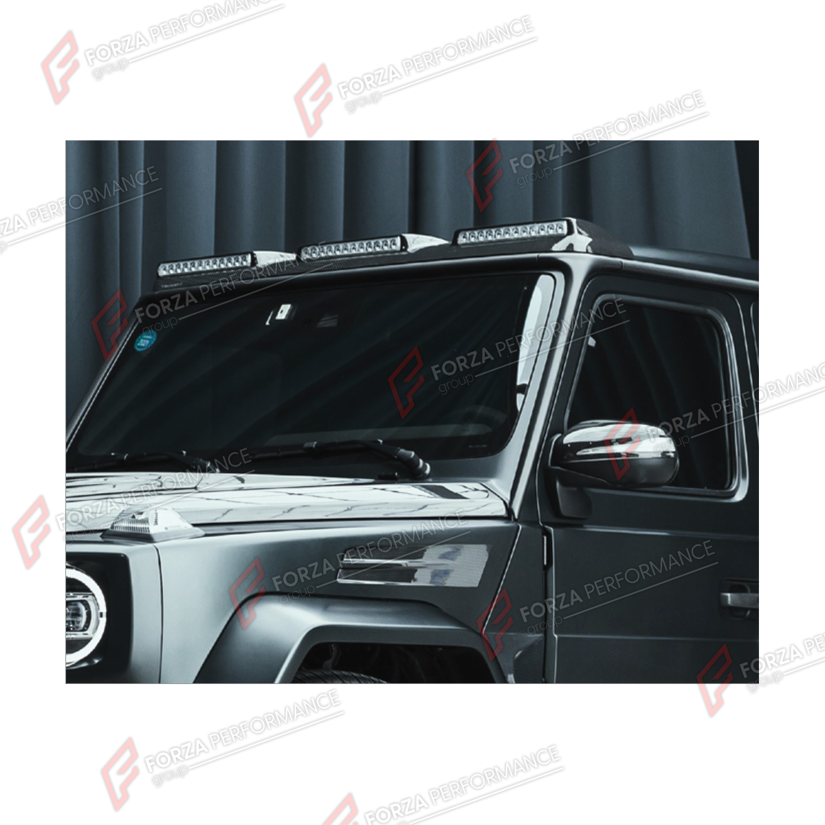 DRY CARBON ROOF LIGHT BAR for MERCEDES-BENZ G-CLASS W464 2019 - 2024

Set includes:
Roof Light Bar

Material: Dry Carbon

NOTE: Professional installation is required.