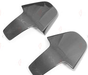 DRY CARBON SEAT BACK COVERS 2 PCS for BMW M3 G80 2021+
Set includes:

Seat Back Covers (2 pcs)
Material: Dry Carbon

NOTE: 2 pcs per set. For G80 M3 only. Add-on type - installs over the original part. Professional installation is required.