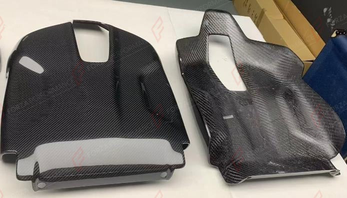 DRY CARBON SEAT BACK COVERS 2 PCS for BMW M5 G90 2025+
Set includes:

Seat Back Covers
Material: Dry Carbon

NOTE: Add-on type - installs over the original part. Professional installation is required.
