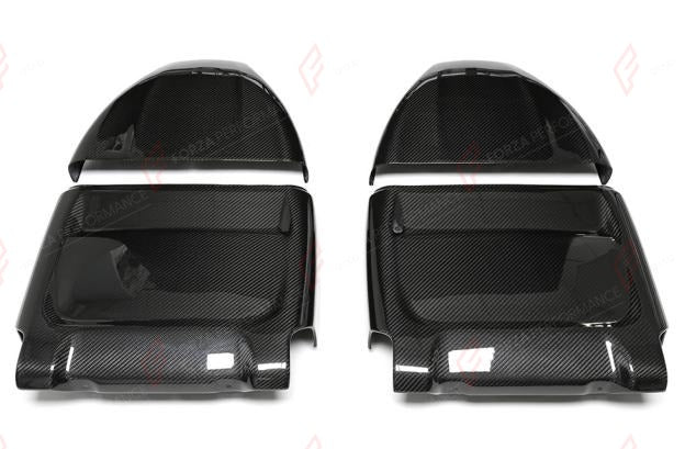 DRY CARBON SEAT BACK COVERS 4 PCS for BMW M5 F90 2018 - 2023
