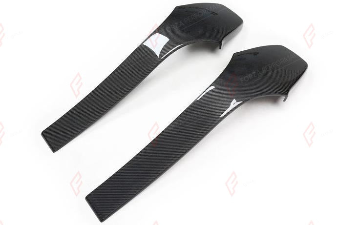 DRY CARBON SEAT BACK COVERS for BMW M2 F87 2016 - 2020
Set includes:

Seat Back Covers
Material: Dry Carbon

NOTE: 2 pcs per set. Add-on type - installs over the original part. Professional installation is required.