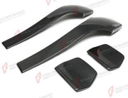 DRY CARBON SEAT BACK COVERS for BMW M3 F80 2015 - 2020
Set includes:

Seat Back Covers
Material: Dry Carbon

NOTE: 4 pcs per set. Add-on type - installs over the original part. Professional installation is required.