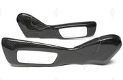 DRY CARBON SEAT SIDE FRAME COVERS for BMW 4 SERIES G22 G23 2021+
Set includes:

Seat Side Frame Covers
Material: Dry Carbon

NOTE: 4 pcs per set. Add-on type - installs over the original part. Professional installation is required.