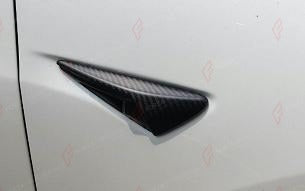 DRY CARBON SIDE CAMERA COVERS for TESLA MODEL 3 2016 - 2020
Set includes:

Side Camera Covers
Material: Dry Carbon

NOTE: Add-on type - installs over the original part. Professional installation is required.