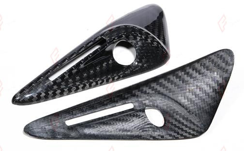 DRY CARBON SIDE CAMERA COVERS for TESLA MODEL X 2022+
Set includes:

Side Camera Covers
Material: Dry Carbon

NOTE: Add-on type - installs over the original part. Professional installation is required.