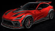 DRY CARBON SIDE FENDER FLARES for FERRARI PUROSANGUE 2023+ FORZA PERFORMANCE Keyvany
Set includes:

Front Side Fender Flares
Rear Side Fender FLares
Material: Dry Carbon

NOTE: Professional installation is required.