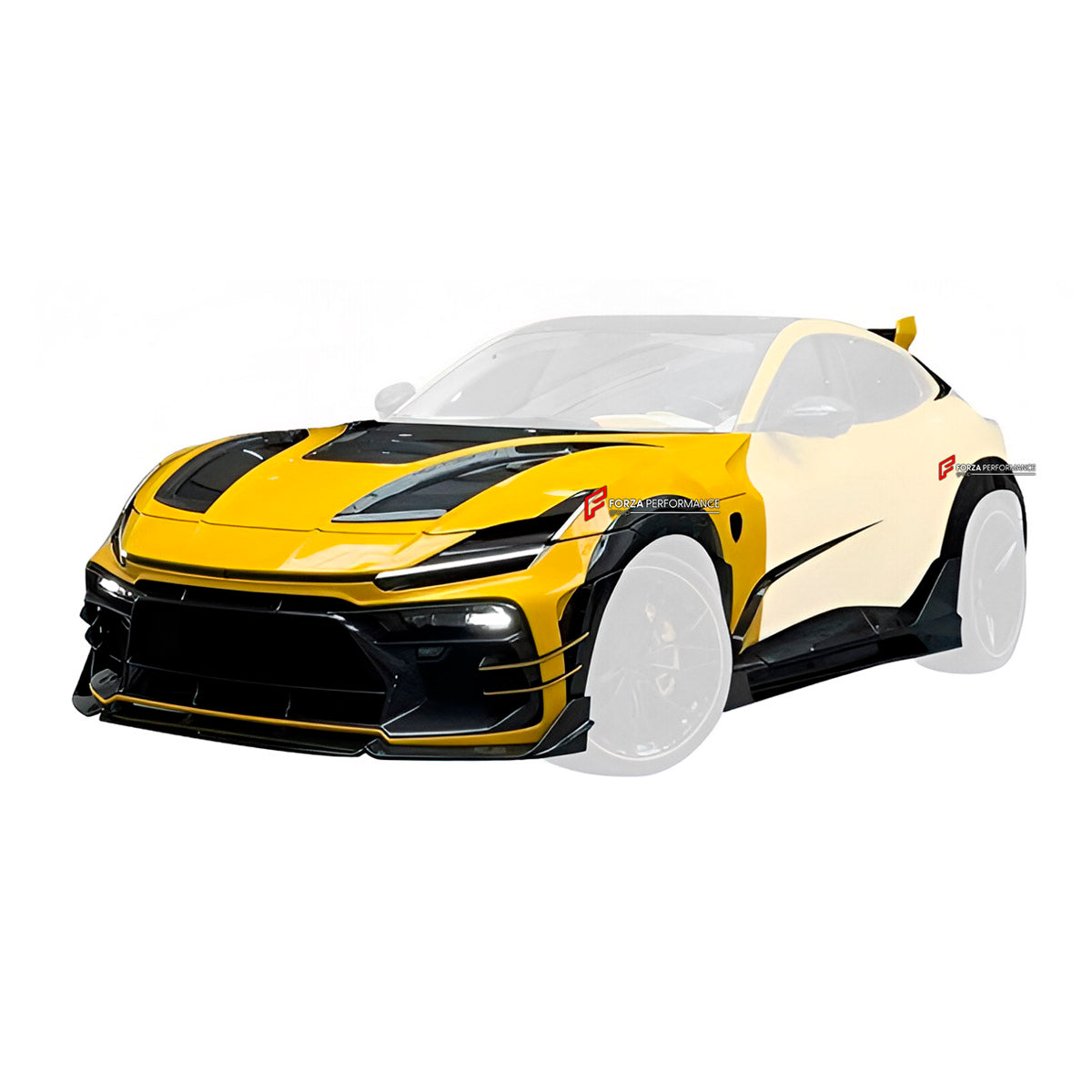 DRY CARBON SIDE FENDER FLARES for FERRARI PUROSANGUE 2023+ FORZA PERFORMANCE Keyvany
Set includes:

Front Side Fender Flares
Rear Side Fender FLares
Material: Dry Carbon

NOTE: Professional installation is required.