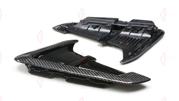 DRY CARBON SIDE FENDER TRIMS for BMW X3M F97 X4M F98 2019+
Set includes:

Side Fender Trims
Material: Dry Carbon

NOTE: Professional installation is required.