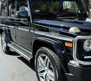 DRY CARBON SIDE FENDER VENTS for MERCEDES BENZ G WAGON W463 G500 G63 G65 G55 2004 - 2018 FORZA PERFORMANCE Custom Fit
Set includes:

Side Fender Vents
Material: Dry Carbon

NOTE: Professional installation is required.

Why “Contact Us for Pricing”?
We don’t display fixed prices because our goal is to offer you the most competitive deal possible. Product costs often decrease over time, and by requesting a quote, you’ll receive our most up-to-date price on market.

SECURED PAYMENT METHODS
PayPal (+4.4% fee)
V