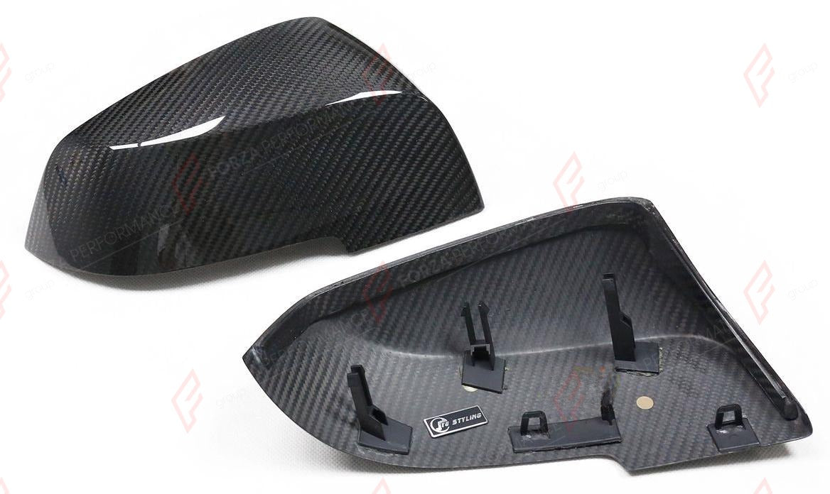 DRY CARBON SIDE MIRROR COVERS for BMW 2 SERIES F22 F23 2014 - 2021
Set includes:

Side Mirror Covers
Material: Dry Carbon

NOTE: Professional installation is required.