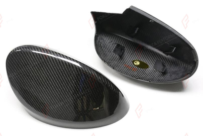 DRY CARBON SIDE MIRROR COVERS for BMW 3 SERIES E92 PRE LCI 2006 - 2010
Set includes:

Side Mirror Covers
Material: Dry Carbon

NOTE: Professional installation is required.