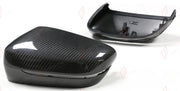 DRY CARBON SIDE MIRROR COVERS for BMW 4 SERIES G22 G23 G26 2021+
Set includes:

Side Mirror Covers
Material: Dry Carbon

NOTE: Available for LHD and RHD cars - specify your drive side. For LHD (left-hand drive) cars only. Professional installation is required.