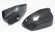 DRY CARBON SIDE MIRROR COVERS for BMW 5 SERIES F10 PRE LCI 2011 - 2013
Set includes:

Side Mirror Covers
Material: Dry Carbon

NOTE: Add-on type - installs over the original part. Professional installation is required.
