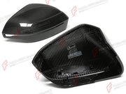 DRY CARBON SIDE MIRROR COVERS for BMW 5 SERIES G60 2024+
Set includes:

Side Mirror Covers
Material: Dry Carbon

NOTE: For LHD (left-hand drive) cars only. Professional installation is required.