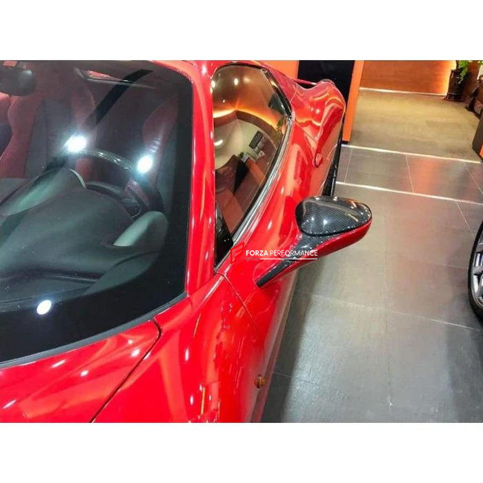 DRY CARBON SIDE MIRROR COVERS for FERRARI 458 2009 - 2015

Set includes:

Side Mirror Covers

Material: Carbon Fiber

NOTE: Professional installation is required.

CONTACT US FOR PRICING
