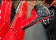 DRY CARBON SIDE MIRROR COVERS for FERRARI 458 ITALIA SPIDER 2009 - 2016 FORZA PERFORMANCE Custom Fit
Set includes:

Side Mirror Covers
Material: Dry Carbon

NOTE: Professional installation is required.

Why “Contact Us for Pricing”?
We don’t display fixed prices because our goal is to offer you the most competitive deal possible. Product costs often decrease over time, and by requesting a quote, you’ll receive our most up-to-date price on market.

SECURED PAYMENT METHODS
PayPal (+4.4% fee)
Visa / Mastercard
